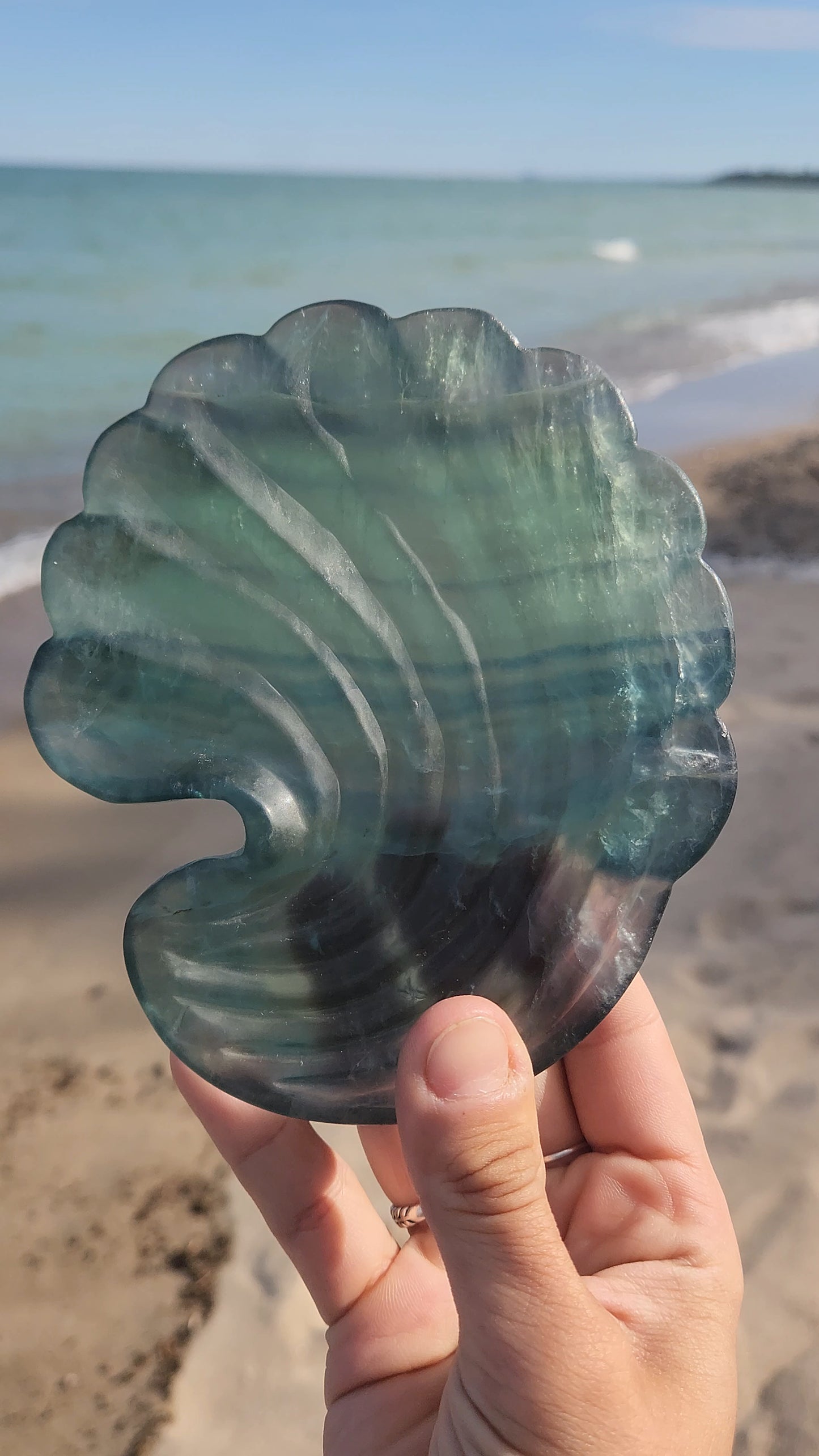 Fluorite Shell Dish