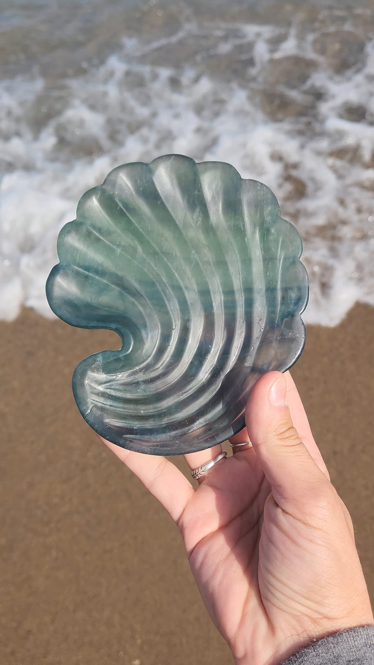Fluorite Shell Dish